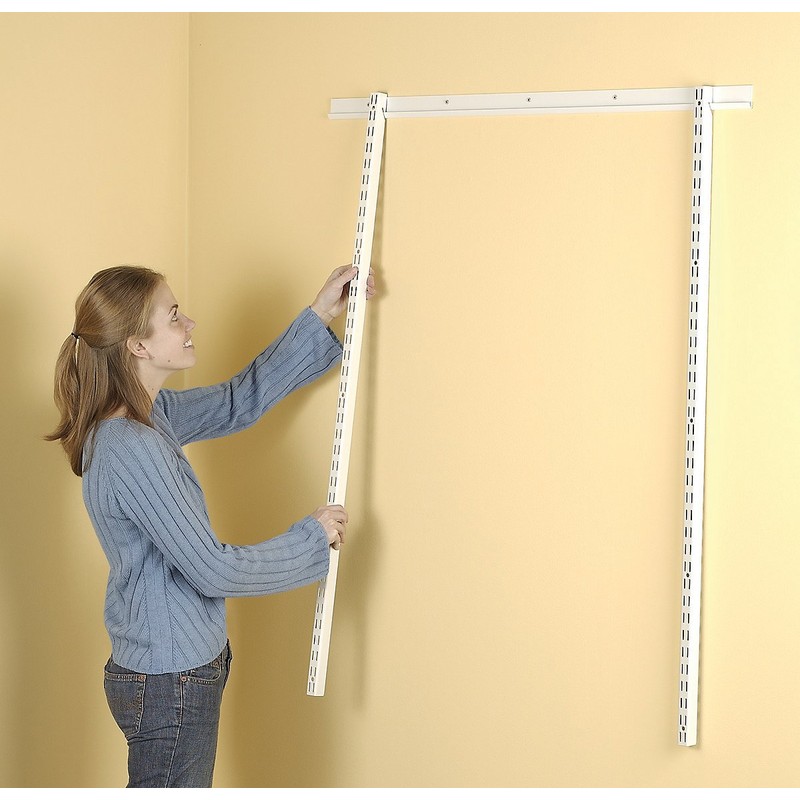 Rubbermaid FG3Q7400WHT Fast Track Upright, Hardware, 47.5", White