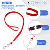 Windyun 500 Pcs Breakaway Lanyards for ID Badges Bulk Lanyards