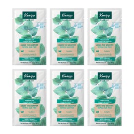 Kneipp Under The Weather Eucalyptus Mineral Bath Salt Mini - 2.12 oz, Pack of 6 - Promotes Respiratory Wellness & Relaxation - 17.6 oz - Up to 6 Baths