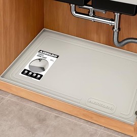 Experimenta la confort con Aisslro: Producto diseñado para Máxima protección impermeable y a prueba de aceite: esta alfombrilla debajo del fregadero de 22 x 19 pulgadas.