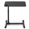 ETHU Overbed Table with Wheels, Rolling Tray Table, Hospital Bed