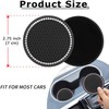2 Pcs Black Bling Car Cup Holder Insert Coaster Anti-Slip