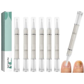 Nail Care Pen, 6 Pieces Health Routine Nail Care Pen, Nail Care Pen, Nail Fungus Pen, Nail Care Pen with Tea Tree Oil, for Nourished Fingernails and Toenails
