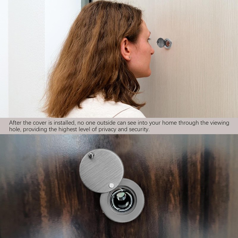 3pc Peephole Cover, Door Viewer Cover with Double-Sided Self-Adhesive Tape