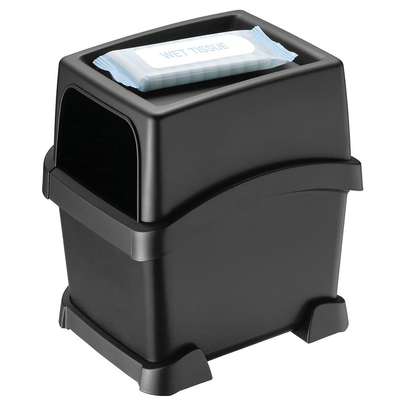 Carmate DZ573 Car Trash Can with Tray [With Supporter That
