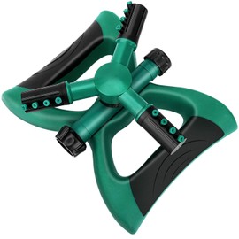 Elly Decor Automatic 360 Rotating Sprinkler, Adjustable Garden Water Lawn Irrigation System of 3 Arm Sprayer 32.8 feet Spray Distance