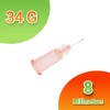 Aguja Mesoterapia 34g (8mm) Caja 100 Pzas