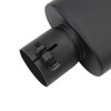 A-KARCK Rectangle Exhaust Tip 2.5" Inlet, Black Coating Square Exhaust
