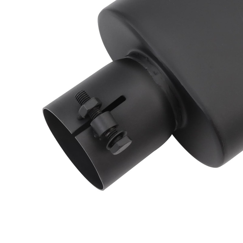 A-KARCK Rectangle Exhaust Tip 2.5" Inlet, Black Coating Square Exhaust