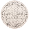 SAFAVIEH Tulum Collection 10' Round Ivory/Grey TUL268A Moroccan Boho Distressed