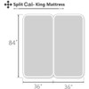 Split California King Sheets for Adjustable Beds 5-Piece Split California