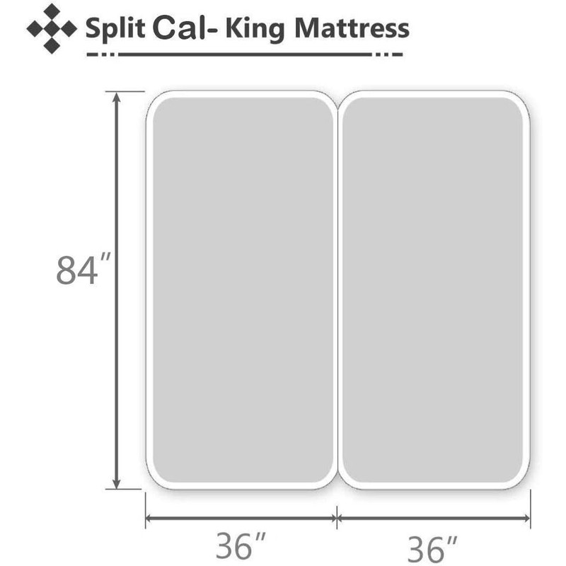 Split California King Sheets for Adjustable Beds 5-Piece Split California