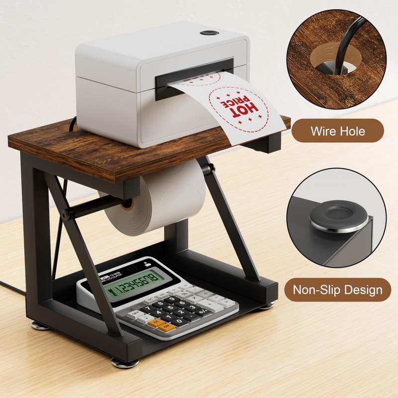 VACONICO Label Holder for Rolls and Fan-fold Labels, Heavy Duty