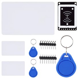 DAOKAI RFID Module Mini NFC Reader Writer Kits 13.56MHz IC Card Reader Near Field Communication Module + White Cards + Key Cards Read + Pin for Arduino Raspberry PI