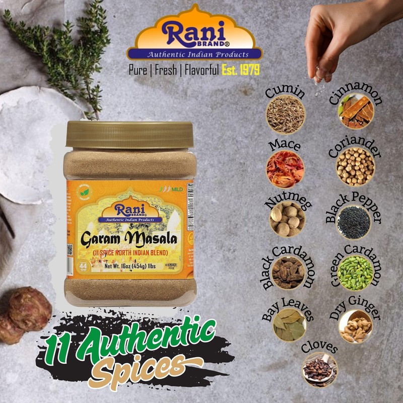 Rani Garam Masala Indian 11-Spice Blend 16oz (1lb) 454g PET