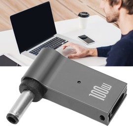 Sanpyl USB C to 4.5mm Laptop Charging Adapter, 100w 5A Portable Female to Male PD Cable, Aluminum Alloy Power Charging Adapter, for DELL Laptop