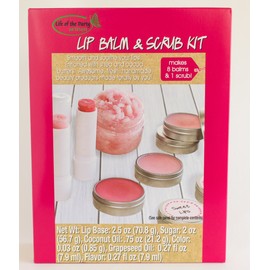 Life of The Party Lip Balm & Scrub Kit, Makes 8 balms and 1 Scrub, 2 Ounces