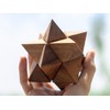 BSIRI Adults Games Gifts Wooden Star Cube Puzzle Game Brain