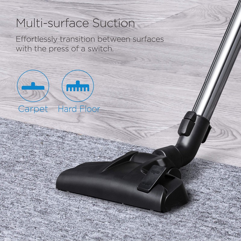 Eureka Bagless Canister Vacuum Cleaner, Lightweight Vac for Carpets and