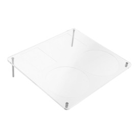 Gadpiparty Clear Acrylic CD Holder Stand Multi Functional Display Rack for Albums Photos Cards Elegant Desktop Organizer for Home Office Stylish Design