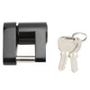 Trailer Lock Black 1/4In Zine Alloy Anti Theft Trailer Hitch