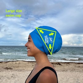 Sargoby Fitness Swimming Cap Long Hair for Long Hair Dreadlocks Braids Locs Swimming Cap Dreadlocks Swimming Cap Long Hair Extra Large Swimming Cap