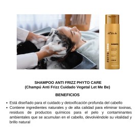 Kit Champú Anti Frizz Alisado Phyto Complex 300ml Let Me Be