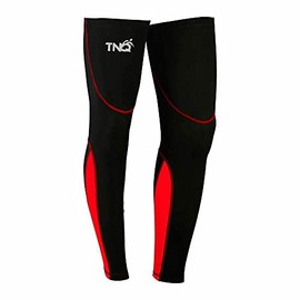 Leg Warmers Winter Thermal Roubaix Running/Cycling Warmer TNQ SPORTS UK stock (Red/Black, XXL)