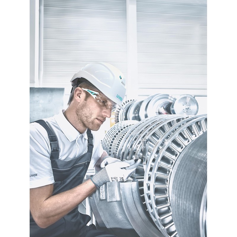 uvex pheos planet B-WR protective helmet, ventilated work helmet for