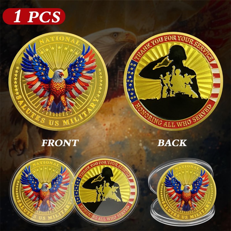 ASmileIndeep 1 Pcs Military Challenge Coins - Thank You for
