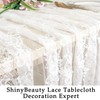 ShinyBeauty Lace Tablecloth Rectangular 152.4 x 304.8 cm Boho Lace