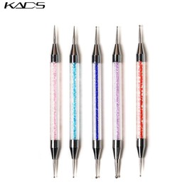KADS Dotting Brush, 3 Pieces Nail Brush Set Nail Art Brush Double Head Dotting Tool for Nail Art Design Brush