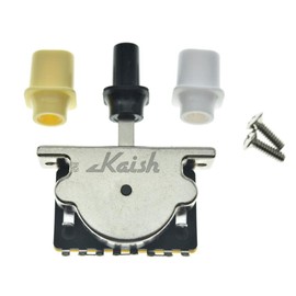KAISH Heavy Duty 3 Way Guitar Pickup Lever Switch Pickup Selector Switch for Strat Tele with 3x Plastic Top Hat Tips