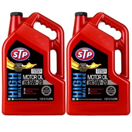STP High Mileage Conventional 5W-20 Engine Oil - 10 Quart