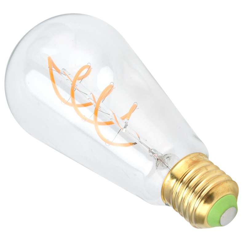 ST64 Bulb Double Spiral E27 4W Dimmable Light Bulb for