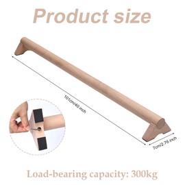 Wooden Balance Beam, 40 Inch Round Beech Wood Balance Beam, Versatile Sensory Balance Stability Beam, Beam Gymnastics for Home, Floor Balancing Board for Kids Toddler Adult All Ages Trainer Toy