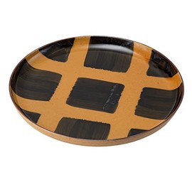 Saikai Pottery Hasami Ware Plate, Plate, Diameter Approx. 9.4 inches (24 cm), Mode Amber, 24329
