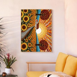 Oiuyamn Paint by Number for Adults, DIY Painting by Numbers Kit, Acrylic Adult Paint by Numbers Set with 16x20 Inch Canvas, Unframed