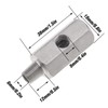 EMSea 1/8 NPT Tee Connector Adapter, DIY Connecting Turbo Oil