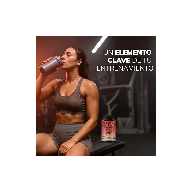 BEYOND VITAMINS Creatina Monohidratada con Electrolitos y Ciclodextrina para Mejor