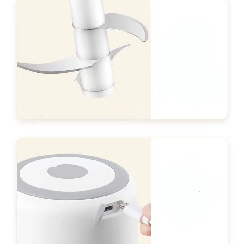 Electric Garlic Chopper 250ml Cordless Operation Multifunctional Detachable Mini Food