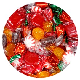 Old Fashioned Hard Candy Assortment, 3 Pound Bulk Candy (Approx. 225 pcs.), Butterscotch, Root Beer Barrels, Strawberry Filled Bon Bons, Cinnamon Discs, Starlight Peppermints