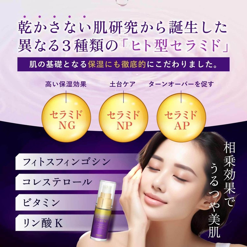 AMONA 5 Trillion Liposomes Per Drop, Serum, Ceramide, Vitamin C