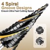 SALI M35 Hss Step Drill [Φ4-12mm,9 Step] Four Spiral Flute