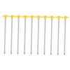 Kisangel Camping Tent Stakes 10 Pack Steel Ground Nails Large