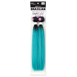 REMI TOUCH BUNDLE Essence Remi Touch Yaki Straight 12'' (T1B/TURQUOISE)