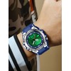 Men's Sporty Analog-Digital Watch, Resin Case, Mineral Glass Dial, Quartz