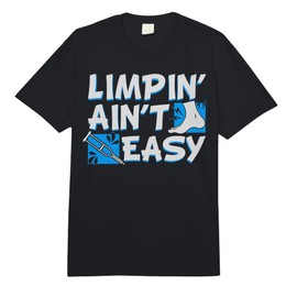 Limpin' Ain't Easy Broken Leg Bones Injury Recovery Gift Comfort Colors Adult Heavyweight T-Shirt