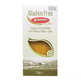 Granoro Pasta Lasagne Gluten Free 250g - Gluten Free GRANORO Lasagne Gluten with Corn Flour and Rice Pasta. Ingredients Corn Flour 55 - Percent, Rice Flour 45 - Percent