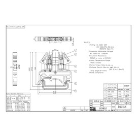 ICI Dinkle - Kit de bloque de terminales de riel DIN #1 blanco 20 DK2.5N-WE calibre 12 AWG 20A 600V tierra DK2.5N-PE puente DSS2.5N-10P cubiertas de extremo soportes de extremo